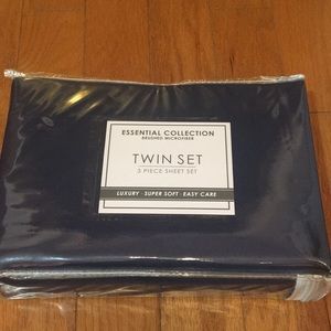 Microfiber Twin sheets - Navy